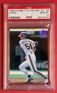 PSA 10 Ichiro Suzuki #T-06 1999 Calbee Title Holder Pacific League Gem MT Rare - Bild 1 von 2