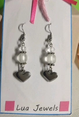 Orecchini Donna  Con Cuore Argento 💙 LuaCreazioni 💙 - Immagine 1 di 3