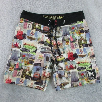 Pantalones cortos de tabla Mambo para hombre talla mediana W34 ruidosos Foto 1 de 4