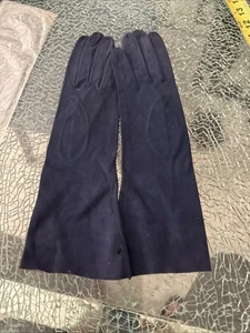 Vintage MCM Lavabile weiche Lederhandschuhe blau Größe 6 3/4 - Bild 1 von 5