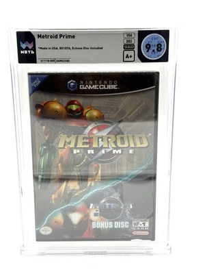 Metroid Prime with Echoes Bonus Disc Nintendo Gamecube New Sealed WATA 9.8 A+ - Image 1 of 2