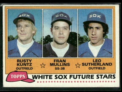1981 Topps #112 White Sox Future Stars Kuntz/Mullins/Sutherland RC - Image 1 of 2