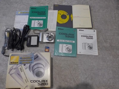 Nikon Coolpix 5200 5.1MP, SD card 256MB Tested & Works - Image 1 of 4