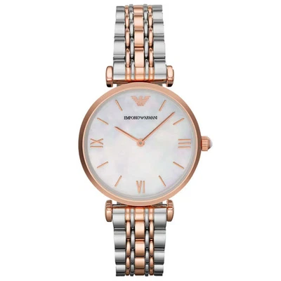 Reloj Emporio Armani AR1683 para mujer de dos manecillas de acero inoxidable de dos tonos Foto 1 de 4
