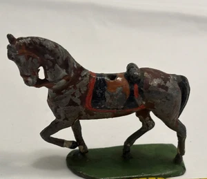 Antike Blei PFERD Figur Militär Stil Plattform Sockel 2,5" England - Bild 1 von 9