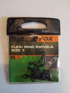 FOX GIRELLE FLEXI RING SWIVELS SIZE 7 Pezzi 10 - Foto 1 di 1