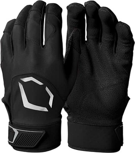 Evoshield Standout Batting Gloves Black White YOUTH - Picture 1 of 3