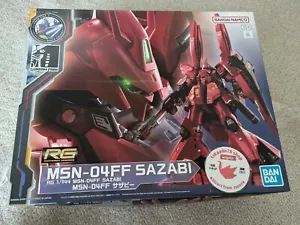 BANDAI RG 1/144 GUNDAM SIDE-F FUKUOKA LIMITED MSN-04FF SAZABI neuf rare - Photo 1 sur 11