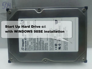 Seagate Barracuda ATA IV ST360021A 60 GB IDE Start Up Hard Drive c:\windows 98SE - Afbeelding 1 van 12