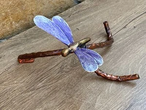 Dragonfly Metal Dragonfly Figurine Forged Statue - Picture 1 of 10