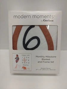 Modern Moments by Gerber Milestone Juego de Manta y Marco, 2 Piezas, Marfil Safari - Imagen 1 de 2