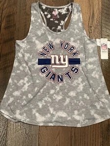 New York Giants NFL Women's Teen Gray Racer Back Tank Top Large (11/13) NWT - Picture 1 of 8