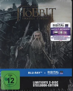 Der Hobbit - Smaugs Einöde Steelbook 2 Blu Ray Box NEU OVP - Bild 1 von 1