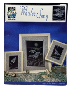 1992 True Colors Whales Song 10046 Counted Cross Stitch Pattern Book Vintag 9310 - Picture 1 of 2