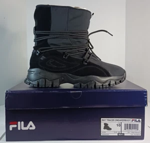 Fila Ray Tracer Sneakerboot Black Sneakers Boots Mens Size 10 1HM01849-001 - Picture 1 of 6