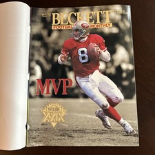 Beckett Football Card Monthly Magazine Price Guide Steve Young April 1995 MVP