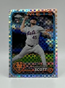 2024 Topps Chrome Update CHRISTIAN SCOTT RC X-Fractor #USC161 New York Mets - Picture 1 of 2