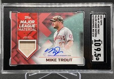 MIKE TROUT Auto 2022 Topps Series 2 Major League Material RED 02/10 #colormatch
