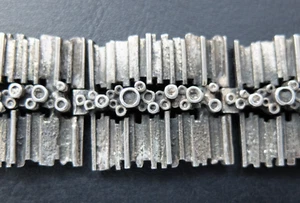 Vintage schweres und breites Modernist Brutalist 835 silber Armband evtl. Teka - Bild 1 von 5