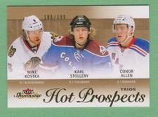 2013-14 Fleer Showcase rookie #121 Kostka / Stollery / Allen 186/399