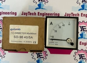 EUTRONIKS SD-96A 40/5A 0-40 A AC MOVING IRON AMMETER - Picture 1 of 5