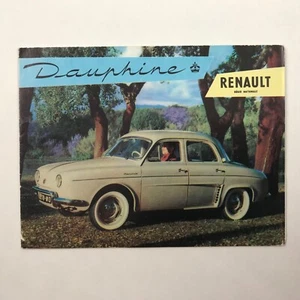 Classic Renault Dauphine Vintage Sales Brochure Foldout Pamphlet in English 60s - Picture 1 of 3