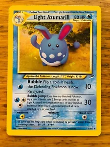 ¡Juego de cartas de Pokémon Light Azumarill (13/105) Holo Neo Destiny! ¡P&P GRATIS! - Imagen 1 de 33