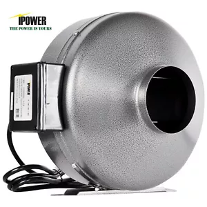 iPower 4 Inch 190 CFM Inline Duct Ventilation Fan HVAC Grow Tent Exhaust Blower - Picture 1 of 8