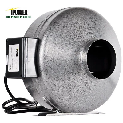 iPower 8 Inch Inline Duct Ventilation Fan HVAC Exhaust Blower for Grow Tent - Image 1 of 4