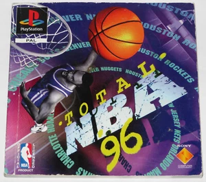 1996 SONY PS1 TOTAL NBA 96 INSTRUCTION MANUAL ONLY GAME BOOK ENG FRENCH GERMAN - Picture 1 of 6