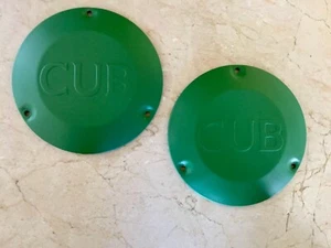 Pair of Goodrich Style Hub Caps, Piper J3 Cub Style, Exact Replica, Steel, Green - Picture 1 of 1