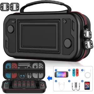 Custodia da trasporto per Nintendo Switch & nuovo modello OLED Switch (2021) borsa da viaggio rigida - Foto 1 di 7