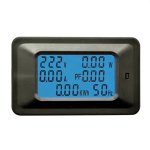 AC Multifuction Meter 250V 100A Volt Amp Power Factor Energy Frequency W/CT 6in1 - Picture 1 of 7
