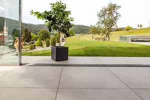 Terrassenplatten 100x100 cm Feinsteinzeug Betonoptik Grau Keramikplatte Garten - Bild 1 von 10