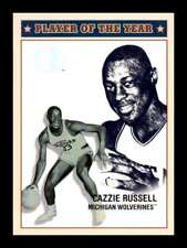2001-02 Fleer Greats of the Game Player Year Cazzie Russell #5PY Michigan 