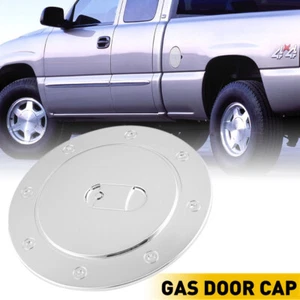 FOR 1999 2000 2001 02 03 04 2005 Chevy 2006 Silverado CHROME Fuel Gas Door COVER - Picture 1 of 16