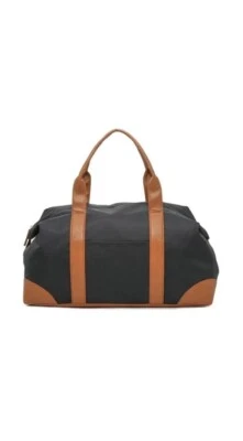 DSW Rare Exclusive Black & Tan Duffle Travel Spa Weekend Bag NIB - Image 1 of 3