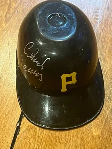CHUCK TANNER Firmato Auto PITTSBURGH PIRATES Mini Casco da Battaglia Laich 5,5" - Foto 1 di 4