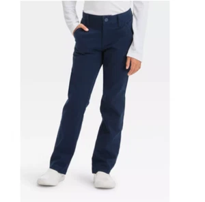 Girls' Straight Fit Uniform Pants - Cat & Jack 5 - Picture 1 of 1