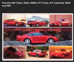 ¡Porsche Current Multiple's History! ¡Póster de coche fuera de impresión! Own It!! Impresionante! - Imagen 1 de 1
