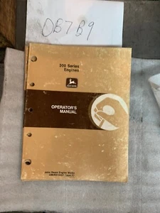 John Deere Operators Manual Series 300 OEM Diesel Engines OMRG16407 - Picture 1 of 11