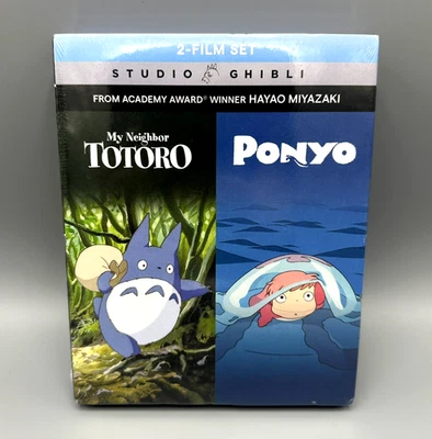 NEW My Neighbor Totoro & Ponyo 2-Film Blu-ray DVD Combo Studio Ghibli Sealed - Image 1 of 4