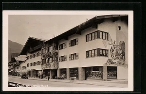 Garmisch, Ostler Haus mit Straße, Ansichtskarte - Picture 1 of 2