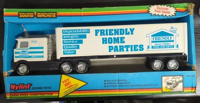 VIntage Nylint Sound Machine Truck #9745 Friendly Home Parties Boxed, Steel Semi - Image 1 of 4