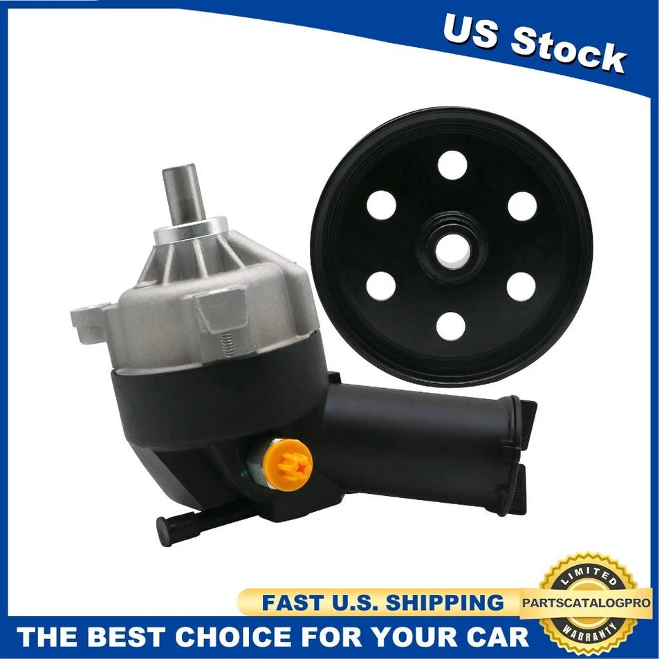 Power Steering Pump with Pulley &Reservoir ​For Ford F-150 F-250 F-350 1990-1996 Foto 1 de 4