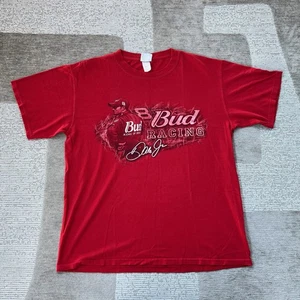 Chase Authentics T Shirt Mens Dale Earnhardt Jr #8 Budweiser Nascar Y2K Racing - Picture 1 of 12