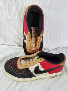 Nike Air Force 1 Low '07 LV8 Gym Red Black Men's shoes Size 6.5 - Picture 1 of 7