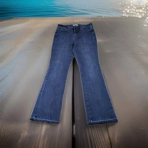 Pantalones de mezclilla para mujer Jeanstar talla 12 Bootcut lavado medio azul tiro medio mezcla de algodón - Imagen 1 de 16