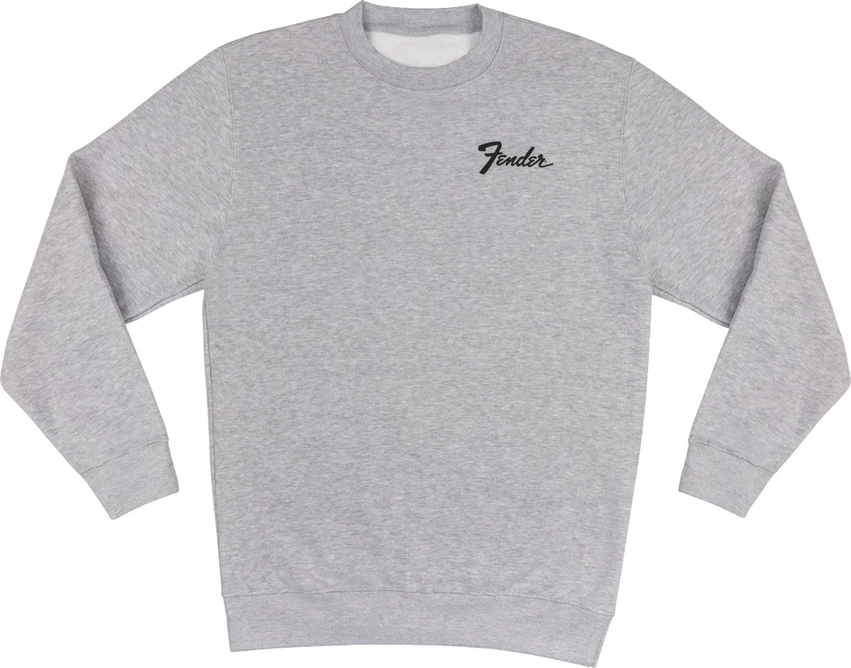 REAL Fender Large Sweatshirt Long Sleeve L Athletic Gray Transition Logo - Image 1 of 1