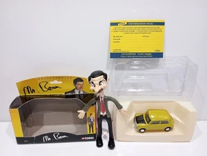 Vtg Mr Bean Corgi Mini Cooper 1998 Boxed + Rare Tiger Aspect 2003 Bendy Figure - Picture 1 of 13